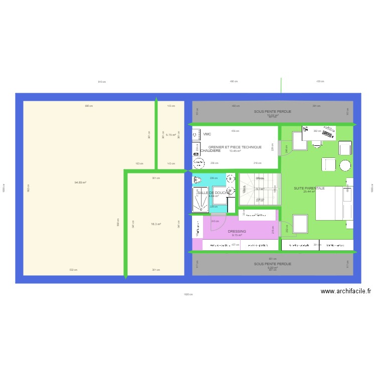 double maison. Plan de 0 pièce et 0 m2