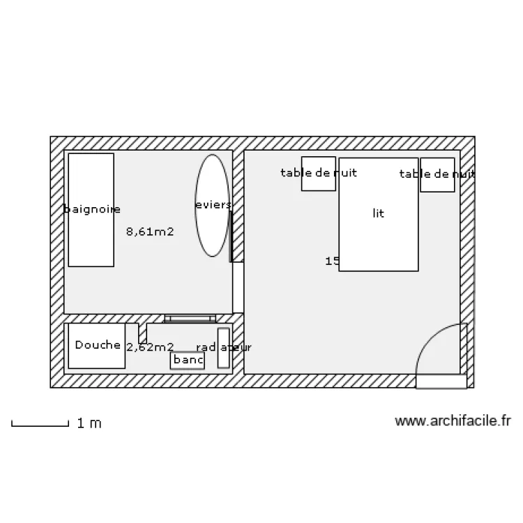 salle de bains. Plan de salle de bains. Plan de