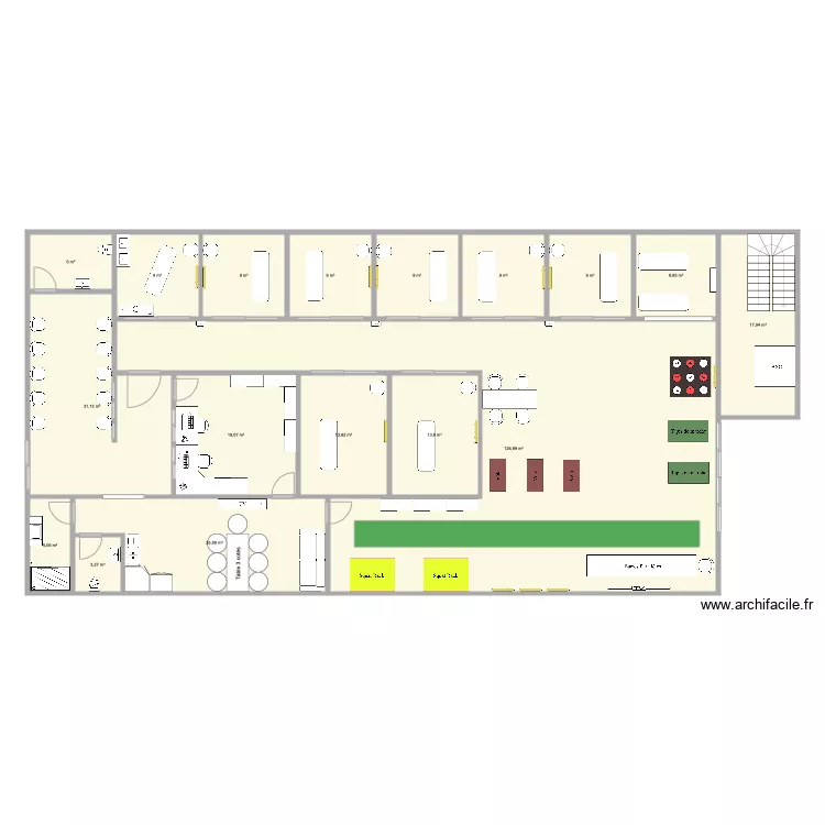 Cabinet SK2A 4bis. Plan de 