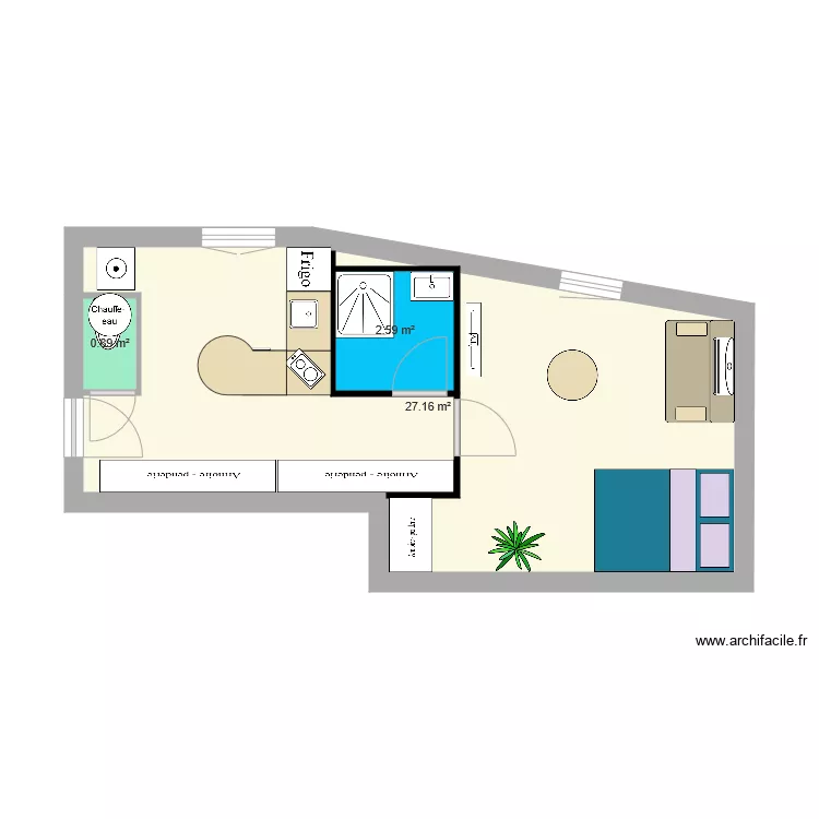 appart 1er &eacute;tage gauche. Plan de 