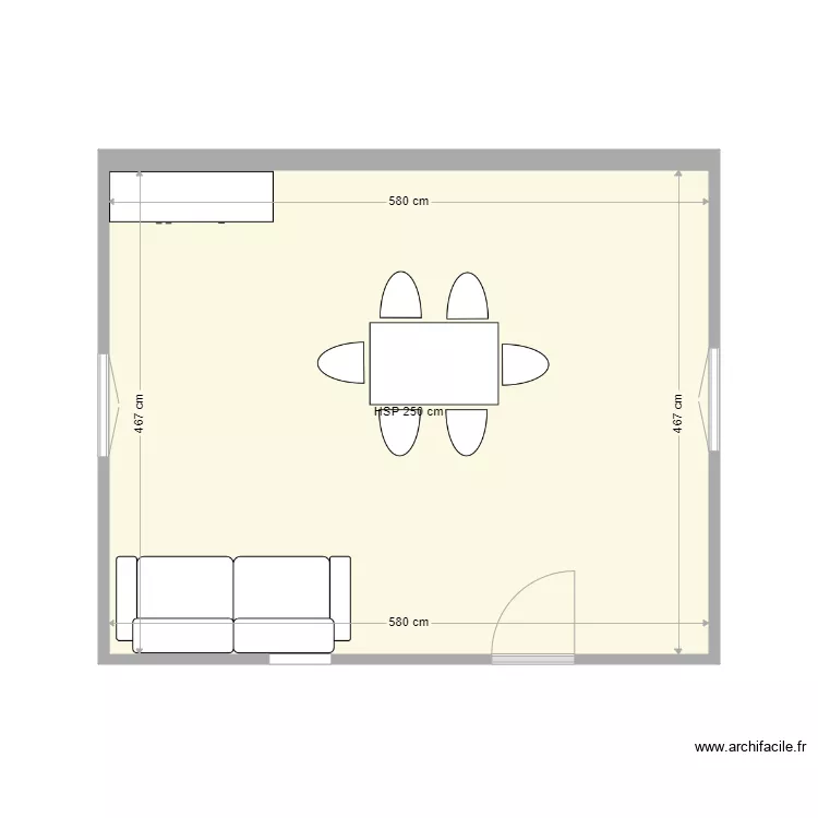 abri de jardin. Plan de 