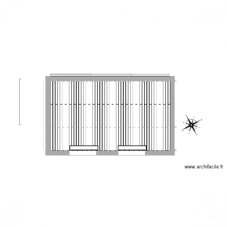 TERRASSE NIVEAU PLATELAGE 360 cm X 630 cm. Plan de 0 pièce et 0 m2