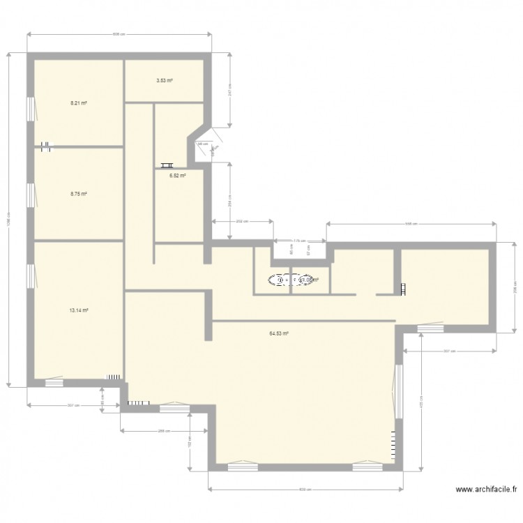 Plan Après installation 2e WC. Plan de 0 pièce et 0 m2