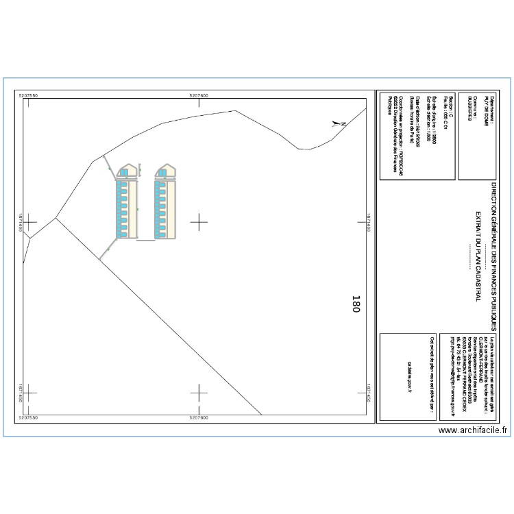 SERRE. Plan de 0 pièce et 0 m2