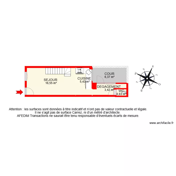 BI 7896 RDC. Plan de 