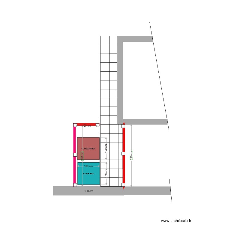 EMPLACEMENT COMPOSTEUR ET CUVE. Plan de 0 pièce et 0 m2