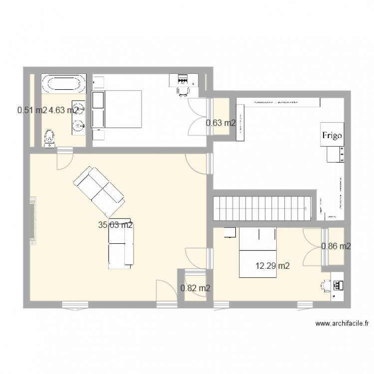 sous sol 2. Plan de 0 pièce et 0 m2