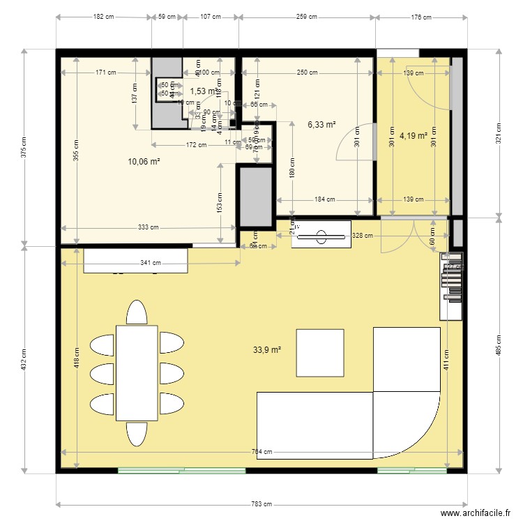 VIETE SALON. Plan de 0 pièce et 0 m2