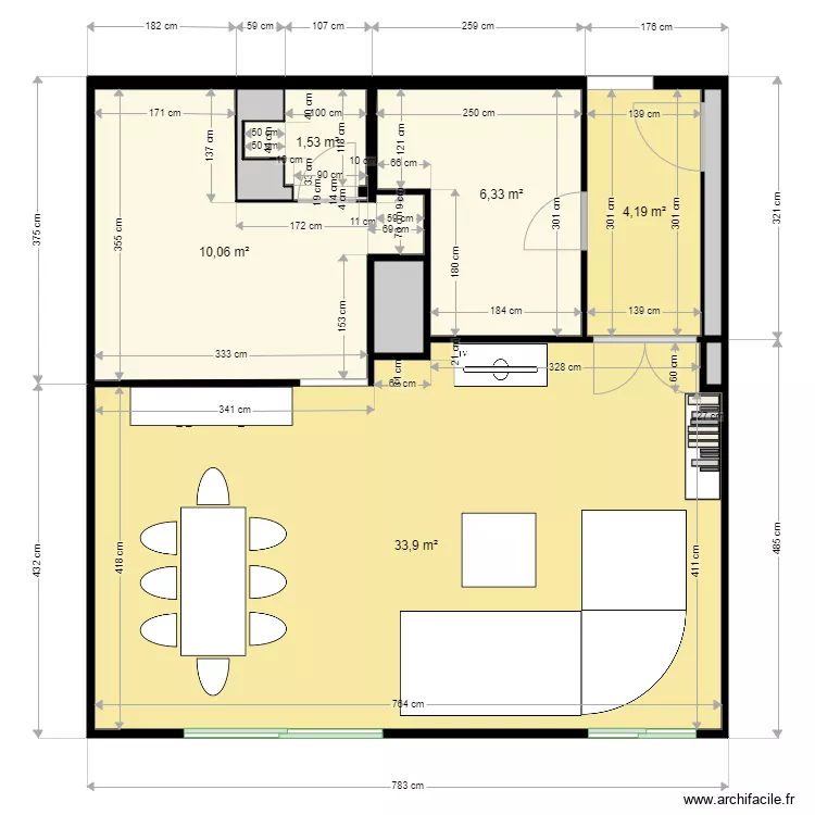 VIETE SALON. Plan de 