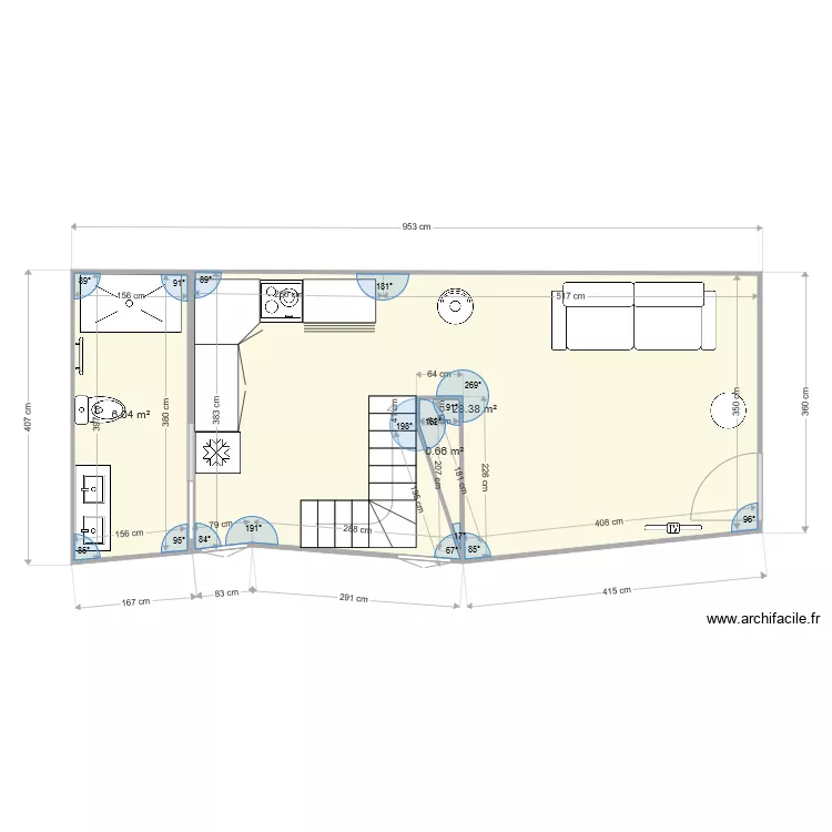 maison r&eacute;muzat. Plan de 