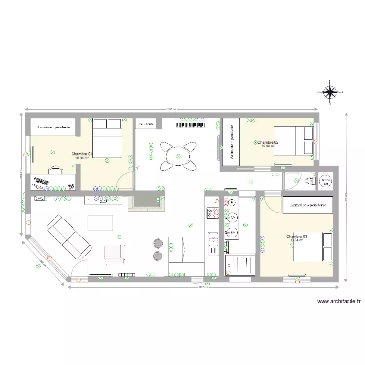 Maison Léognan Plan électricité. Plan de Maison Léognan Plan électricité. Plan de