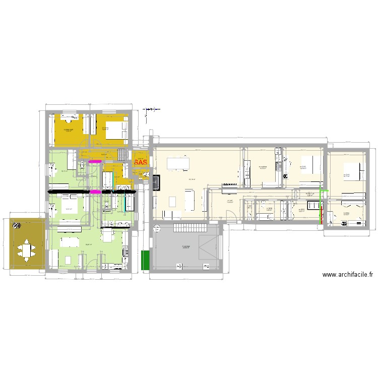 évolution. Plan de 0 pièce et 0 m2