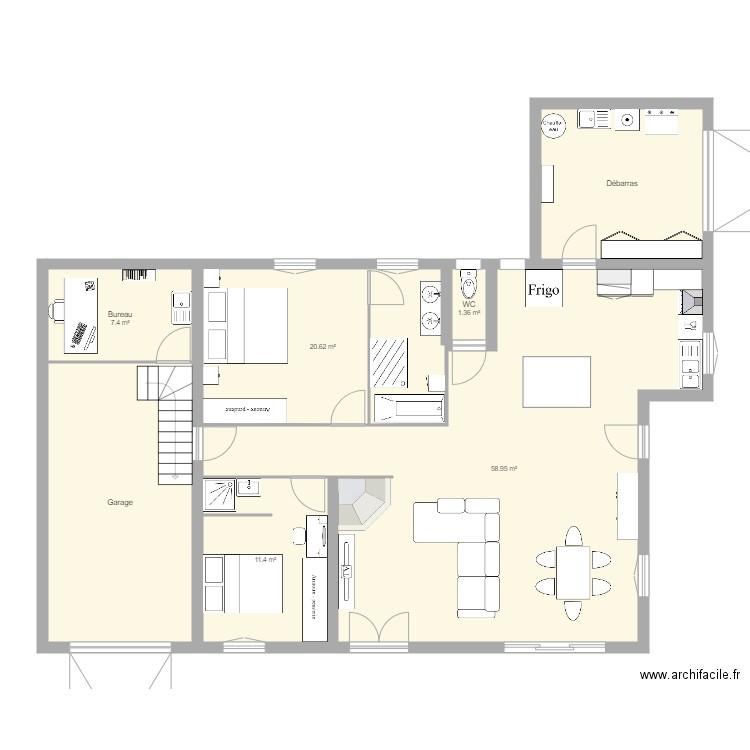 mouriès après  travaux. Plan de 0 pièce et 0 m2