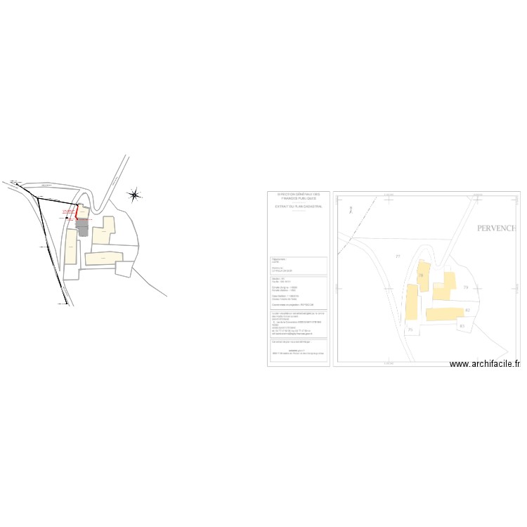 Plan de masse. Plan de 0 pièce et 0 m2