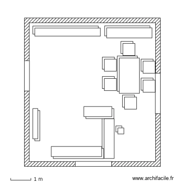 SALON SOFIANE. Plan de 