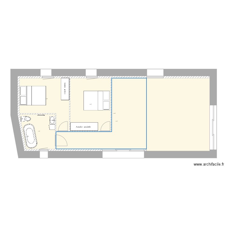 etage. Plan de 0 pièce et 0 m2