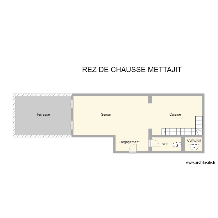 REZ DE CHAUSSE METTAJIT. Plan de 0 pièce et 0 m2