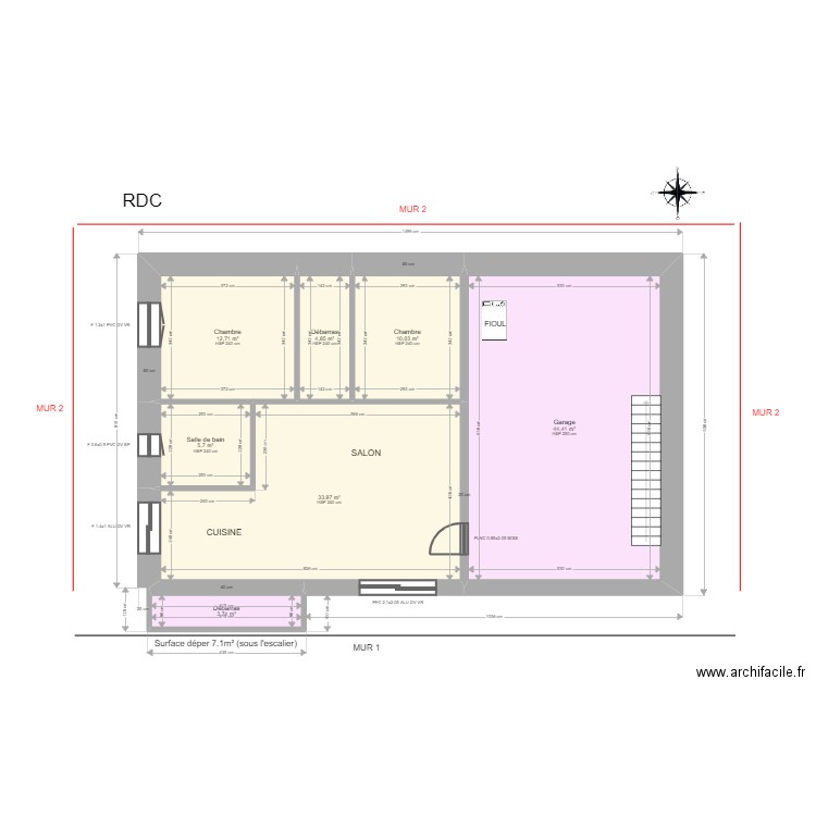 ML21032924 GHISLAIN. Plan de 16 pièces et 227 m2