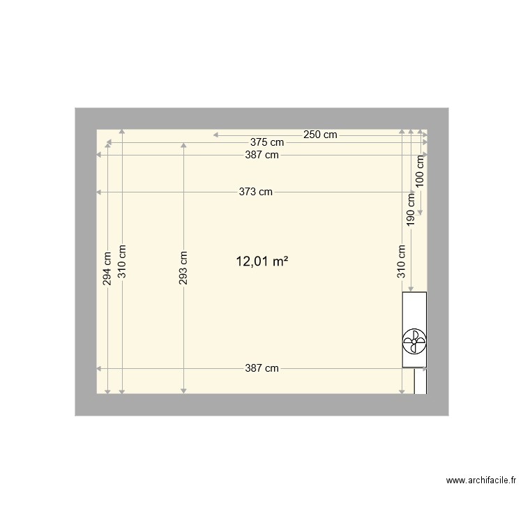 caires modif placo. Plan de 0 pièce et 0 m2