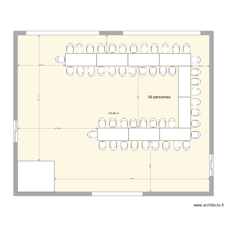 plan de table mariage 1. Plan de 1 pièce et 125 m2