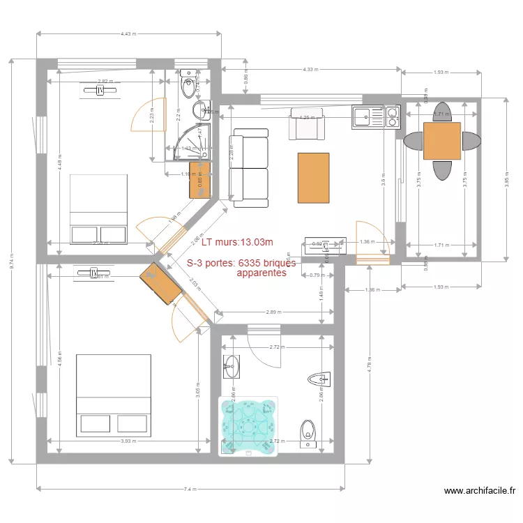 suite2. Plan de 