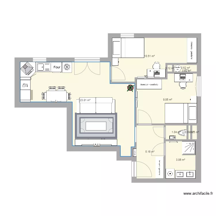 Perrignier id&eacute;e 1. Plan de 