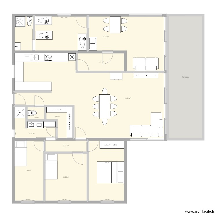 Maison taillan v2. Plan de 0 pièce et 0 m2