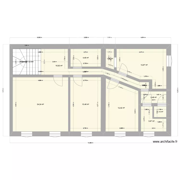 QB 1er Etage. Plan de QB 1er Etage. Plan de