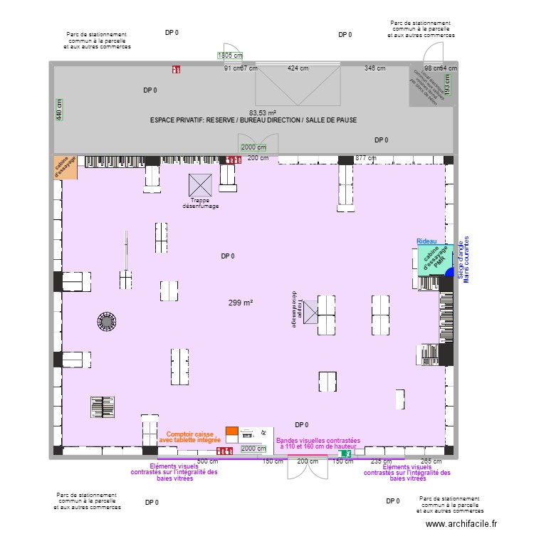 PADD SAINT-VIT APRES TRAVAUX. Plan de 3 pièces et 387 m2