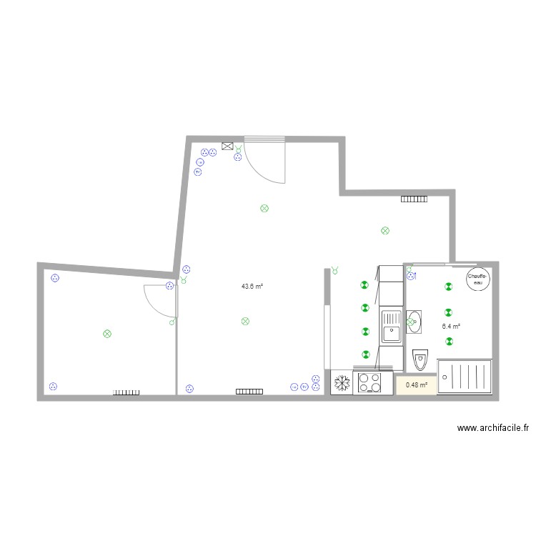 PLAN T2 MEUDON 20181221. Plan de 0 pièce et 0 m2