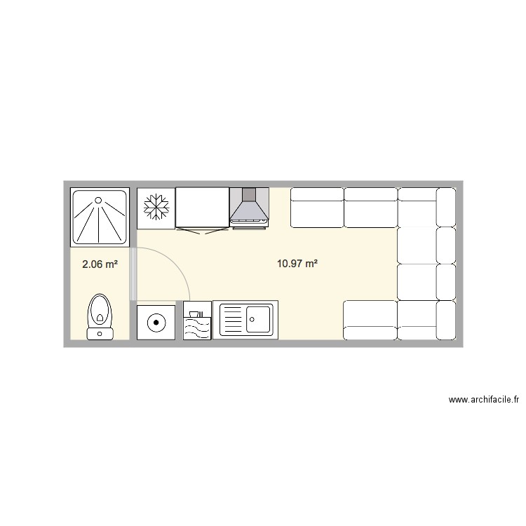 Tiny V1. Plan de 0 pièce et 0 m2