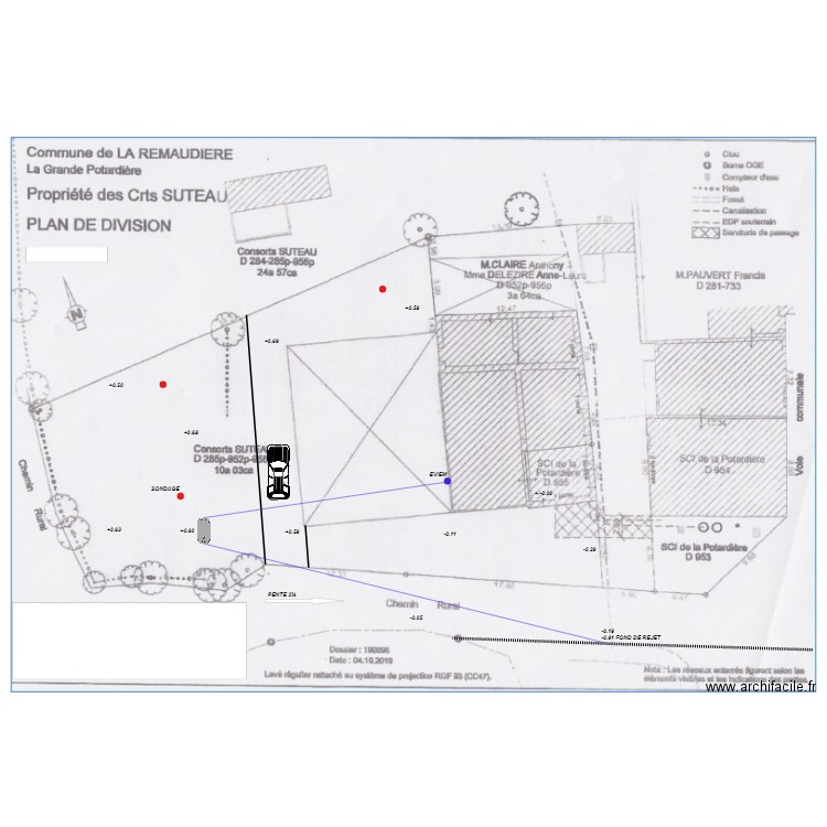 IMPLANTATION RIPAUD JULIEN. Plan de 0 pièce et 0 m2