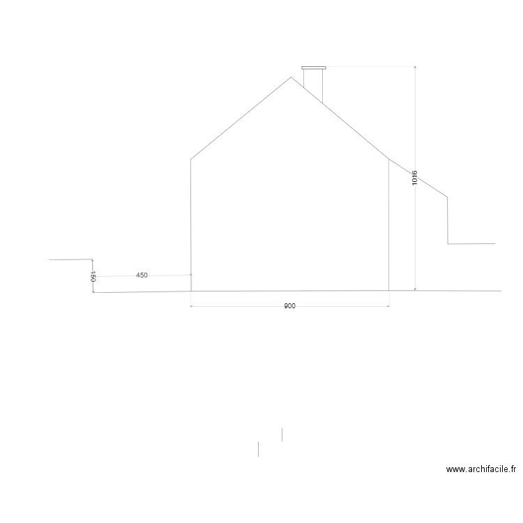 futur façade de lacroix de ravignan côté limite comune . Plan de 0 pièce et 0 m2