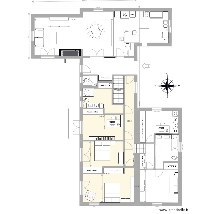 Projet Montferrier 1. Plan de 0 pièce et 0 m2