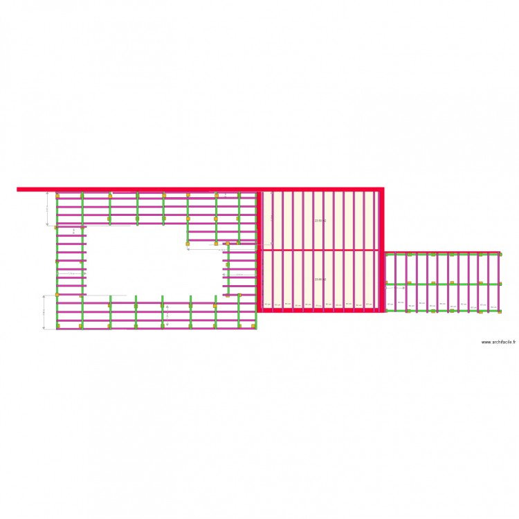 Projet terrasse V4. Plan de 0 pièce et 0 m2