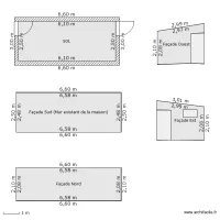 ABRI DE JARDIN:  LES FACADES