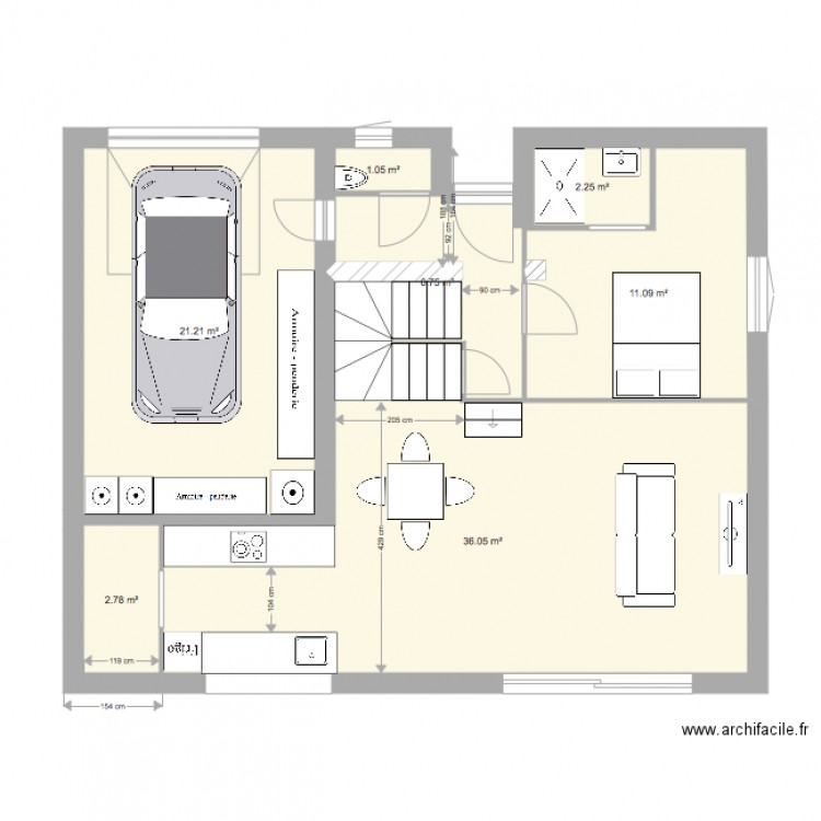 Perret. Plan de 0 pièce et 0 m2