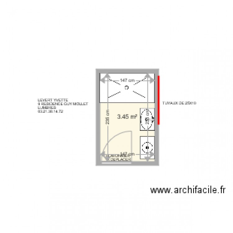 LEVERT IVETTE . Plan de 0 pièce et 0 m2