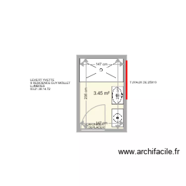 LEVERT IVETTE . Plan de 