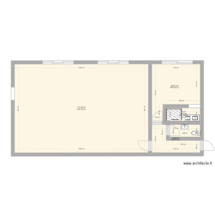 bois. Plan de 0 pièce et 0 m2