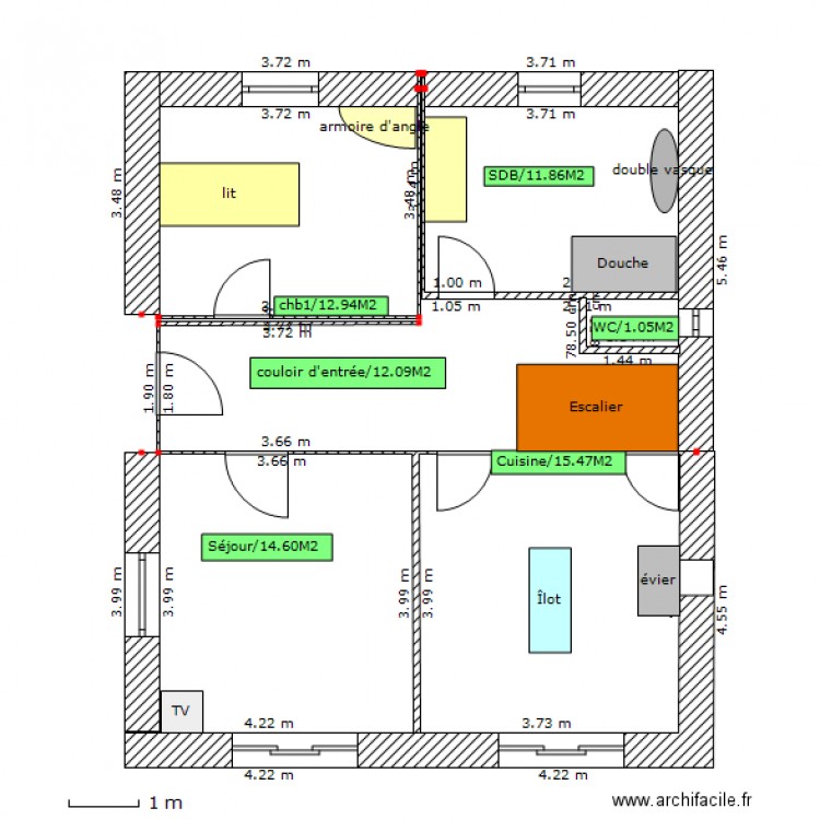 RDC Calmette av travaux. Plan de 0 pièce et 0 m2