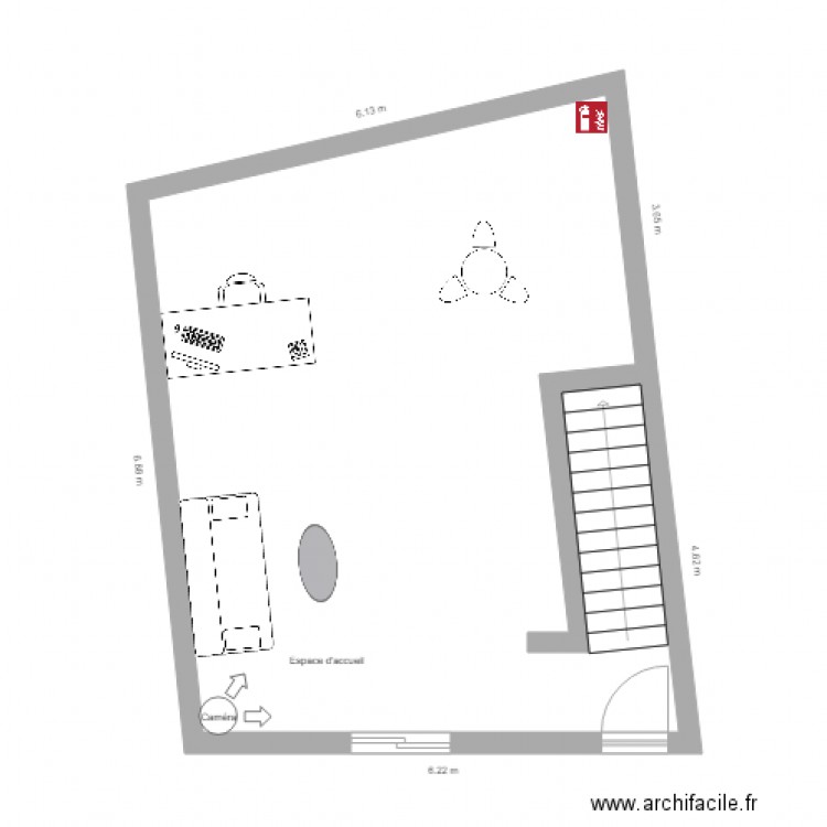 Bureau Gordes 0. Plan de 0 pièce et 0 m2