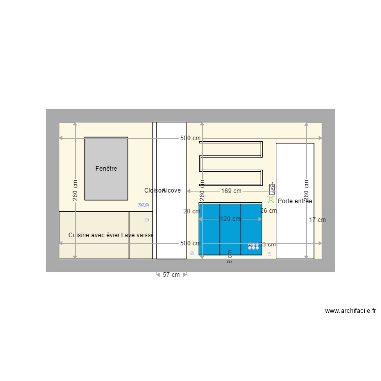 Projection plane entrée. Plan de 0 pièce et 0 m2