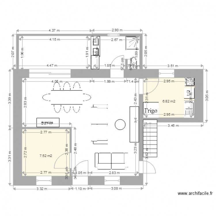 TRAMEZAYGUES. Plan de 0 pièce et 0 m2