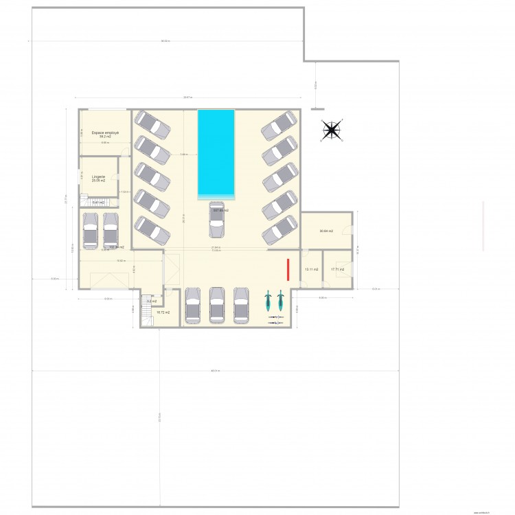 Sous Sol v3. Plan de 0 pièce et 0 m2