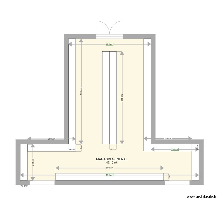 Magasin Général Sarl CONSTRUINORD. Plan de 0 pièce et 0 m2