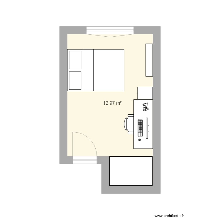 Chambre V1 0. Plan de 0 pièce et 0 m2