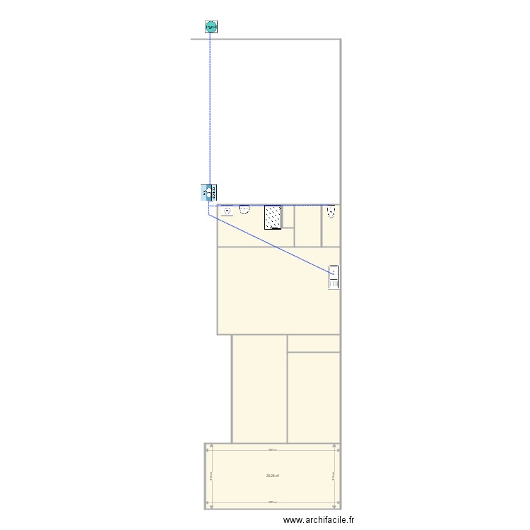 LOISEAU 1220 ASS. Plan de 9 pièces et 83 m2