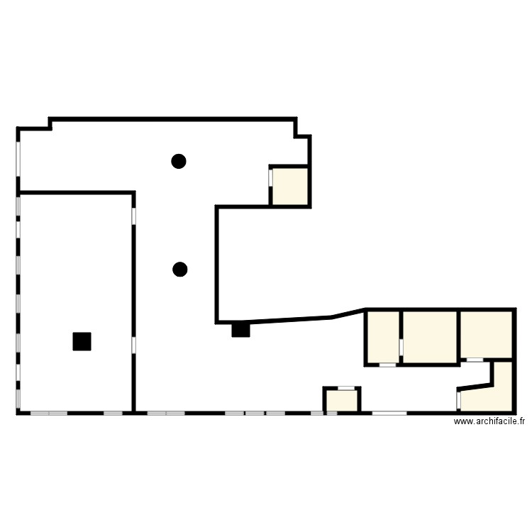 BOULANGERIE De L OURQ . Plan de 7 pièces et 108 m2