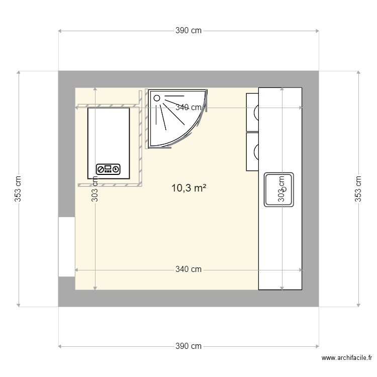 buanderie CJ. Plan de 0 pièce et 0 m2